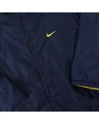 Nike Vintage Reversible Puffer Coat in Yellow for Men | Lyst