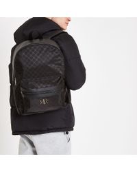 river island backpack mens