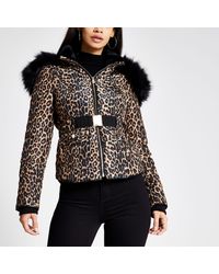 river island leopard print jacket