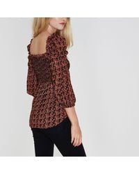 shirred smock top