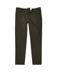 River Island Green Slim Fit Pants for men