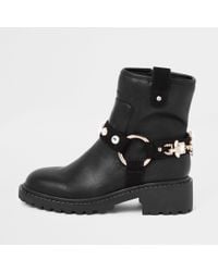 biker boots with jewels