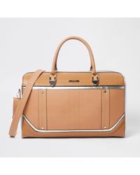 River Island Natural Beige Cutabout Holdall