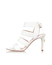 River Island White Strappy Heels