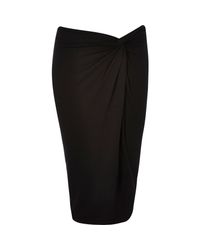 River Island Black Twist Knot Skirt