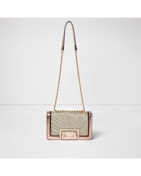 rose gold chain bag