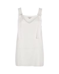 River Island White D-ring Strap Tunic