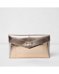 yellow clutch bag river island