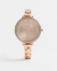 river island silver watch