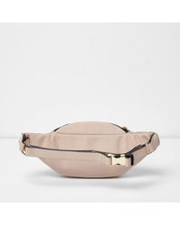 River Island Natural Beige Jewel Embellished Bumbag