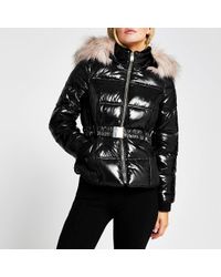 river island double layer padded jacket
