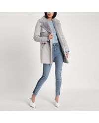 river island fluffy jacket