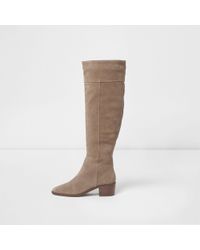 river island boots knee high