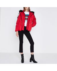 river island double layer padded jacket