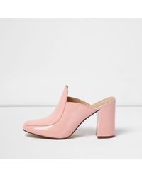 block heel mules closed toe