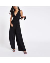 womens petite black jumpsuit