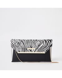 zebra clutch bag