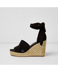 ankle tie espadrille wedge sandals