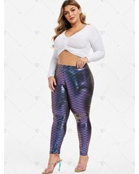 plus size mermaid leggings