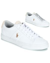 ralph lauren off white trainers