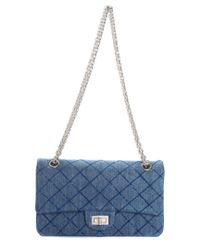 denim flap reissue chanel double bag medium