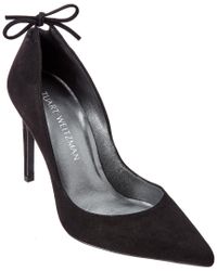 Stuart Weitzman Peek-a-bow Suede Pump 