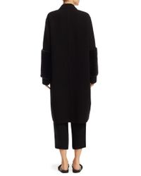 Vince Black Wool-blend Coat