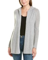 Forte Gray Open Cashmere Hoodie