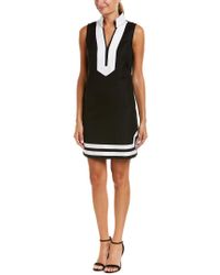eliza j mandarin collar shift dress