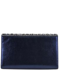 Jessica Mcclintock Blue Harper Clutch