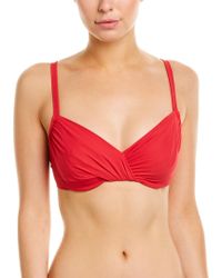 Gottex Red Vista Bikini Top