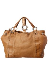 Gucci Brown Leather Wave Satchel