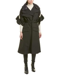 Moncler Black Ruth Twill Coat