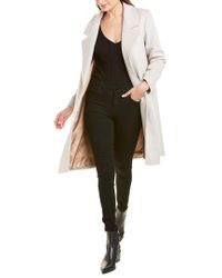 fleurette maxi wrap wool coat