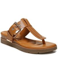 Franco Sarto Brown Denbi Leather Sandal