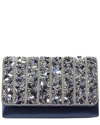 Jessica Mcclintock Blue Harper Clutch