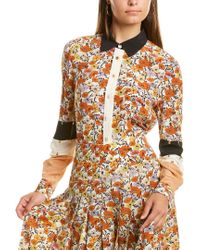 tory burch patchwork eyelet dress