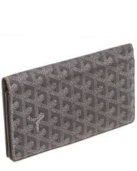 grey goyard wallet