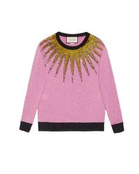 gucci metallic sweater