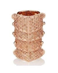Vivienne Westwood - Multicolor Pink Copper Diamante Armour Gladiator Ring Sz M - Lyst