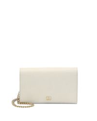 petite marmont leather wallet on a chain