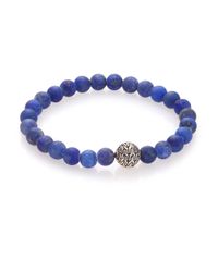 John Hardy | Blue Batu Classic Chain Lapis & Sterling Silver Bead Bracelet for Men | Lyst