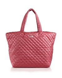 MZ Wallace | Red Metro Quilted Tote | Lyst