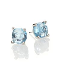 Ippolita | Metallic Rock Candy Blue Topaz & Sterling Silver Stud Earrings | Lyst