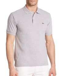 Lacoste | Metallic Classic Cotton Pique Polo for Men | Lyst