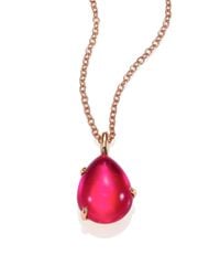 Pomellato | Pink Rouge Passion Teardrop Pendant Necklace | Lyst