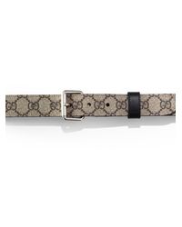 Gucci | Black Reversible Leather & GG Supreme Belt for Men | Lyst