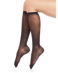Falke | Black Leg Vitalizer 20 Light Compression Knee Highs | Lyst