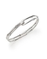 John Hardy | Metallic Bamboo Sterling Silver Hook Bangle Bracelet | Lyst