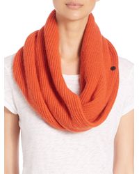 Rag & Bone | Orange Cynthia Cashmere & Wool Circle Scarf | Lyst